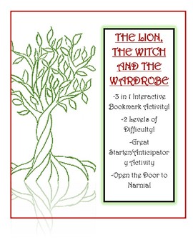 Preview of The Lion the Witch and the Wardrobe Bookmark Interactive Activity!