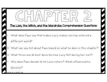 essay questions for the lion the witch and the wardrobe