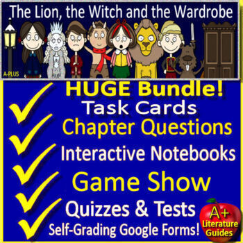 Preview of The Lion, the Witch and the Wardrobe Novel Study Chapter Quizzes Activities Test