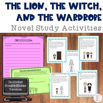 Preview of The Lion, the Witch, and the Wardrobe Novel Study Activities with Digital