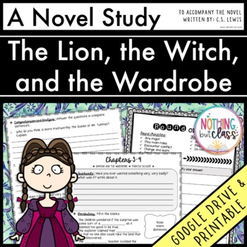 Preview of The Lion, the Witch, and the Wardrobe Novel Study Unit