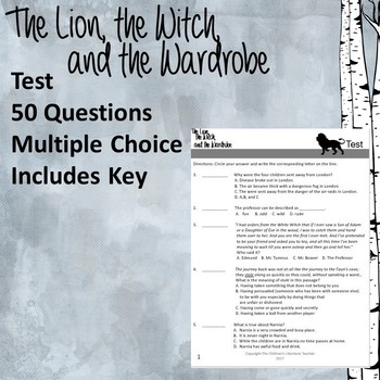 Preview of The Lion, the Witch, and the Wardrobe Test (NEW!)