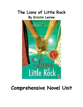 Preview of The Lions of Little Rock by Kristin Levine Novel Unit and Answer Key