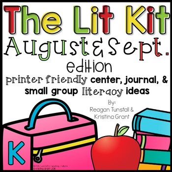 Preview of The Lit Kit August & September Kindergarten