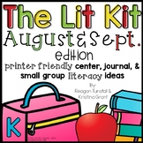 The Lit Kit August & September Kindergarten