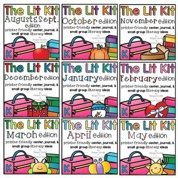 Preview of The Lit Kit Bundle Kindergarten