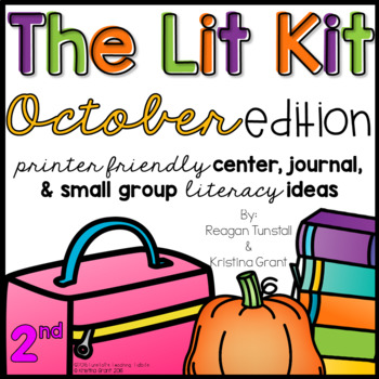 Preview of The Lit Kit October Second Grade