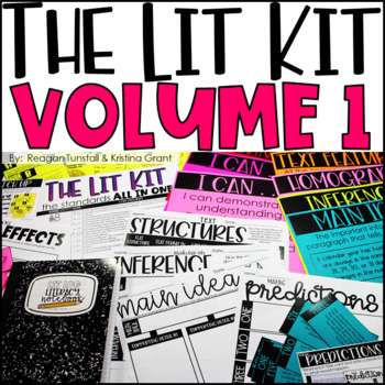 Preview of The Lit Kit Volume 1 Third Grade