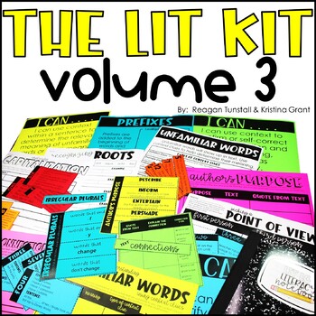 Preview of The Lit Kit Volume 3 Fourth Grade