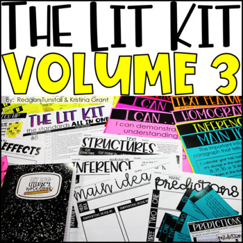 Preview of The Lit Kit Volume 3 Third Grade