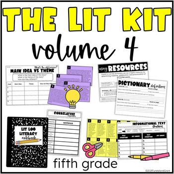 Preview of The Lit Kit Volume 4 Fifth Grade