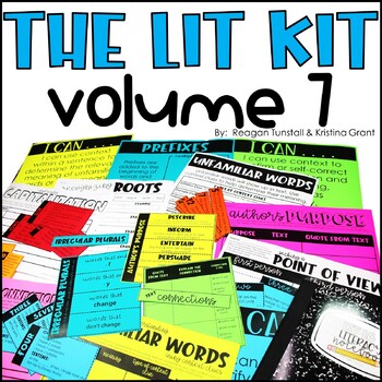 Preview of The Lit Kit Volume 7 Fourth Grade