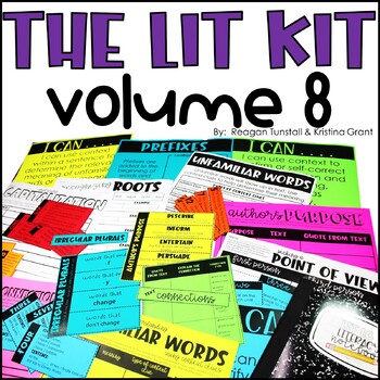 Preview of The Lit Kit Volume 8 Fourth Grade