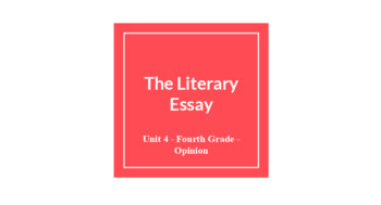 sample literary essay 4th grade