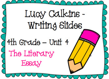 the literary essay lucy calkins
