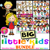 The Little BIG Kids Bundle - Clipart color and black/ whit