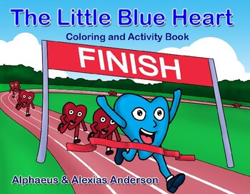 Preview of The Little Blue Heart Anti-bullying Coloring & Activity Book