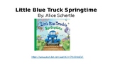 The Little Blue Truck Springtime Activity