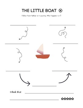 Preview of The Little Boat. Animation. Video Lesson. Journey. ELA. SEL. ESL.