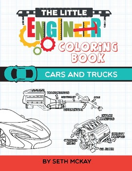 Preview of The Little Engineer Coloring Book: Cars & Trucks
