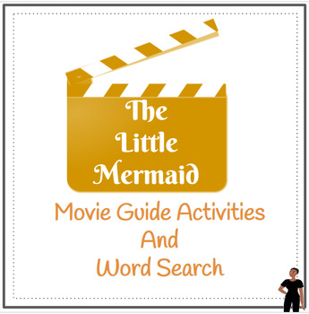 Preview of The Little Mermaid Movie Guide Activities and Word Search