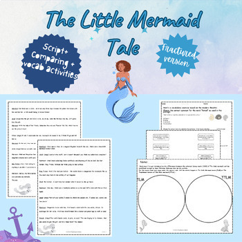 Preview of The Little Mermaid Play | Fractured Fairy Tale Readers Theater | Spring Time