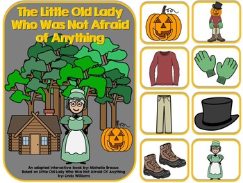 Preview of The Little Old Lady Who Was Not Afraid Of Anything- Adapted Book {Autism}