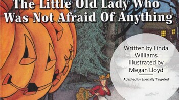 Preview of The Little Old Lady Who Was Not Afraid Of Anything - Adapted Book (Print & Go)
