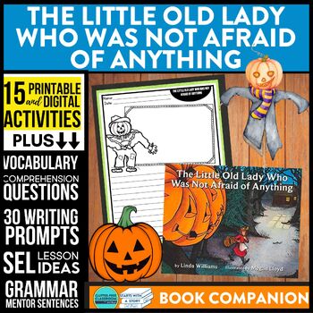 Preview of THE LITTLE OLD LADY WHO WAS NOT AFRAID OF ANYTHING activities - Book Companion