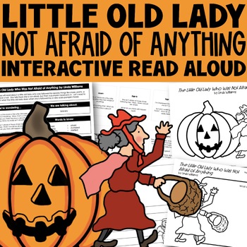 Preview of The Little Old Lady Who Was Not Afraid of Anything Craft Read Aloud + Activities