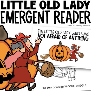 Preview of The Little Old Lady Who Was Not Afraid of Anything Reader | Halloween Activities