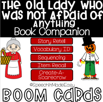 Preview of The Little Old Lady Who Wasn't Afraid of Anything Book Companion for Boom