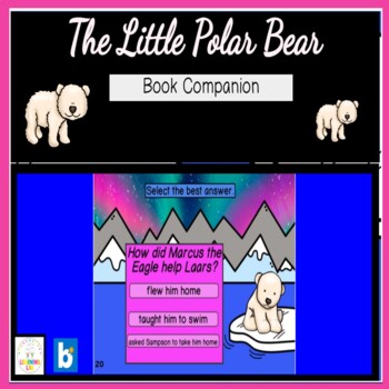 Preview of The Little Polar Bear Book Companion Boom Cards