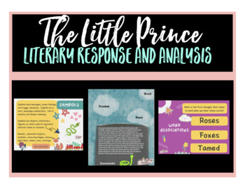 Preview of The Little Prince Novel Study: Focusing on Character, Theme, and Symbolism
