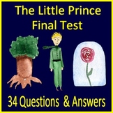 The Little Prince Test Printable Copies & SELF-GRADING GOO
