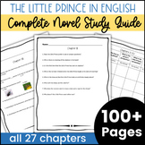 The Little Prince in English Complete Novel Study Guide Re