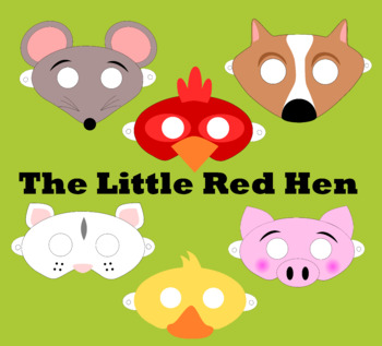 Preview of The Little Red Hen Reader's Theater Masks