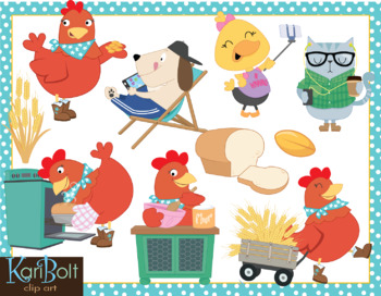Preview of The Little Red Hen Clip Art