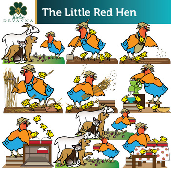 little ren hen clipart