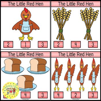 hen little red cards task preview