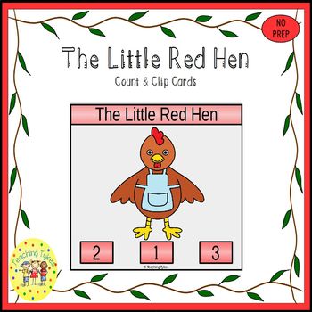 Preview of The Little Red Hen Task Cards