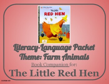 Preview of The Little Red Hen: Language-Literacy Book Companion Packet