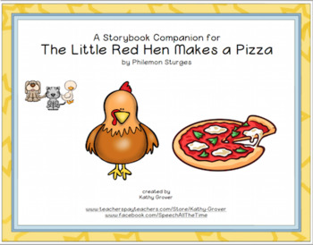 Preview of The Little Red Hen Makes a Pizza:  A Storybook Companion