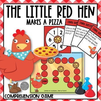 Preview of The Little Red Hen Makes a Pizza Comprehension Game