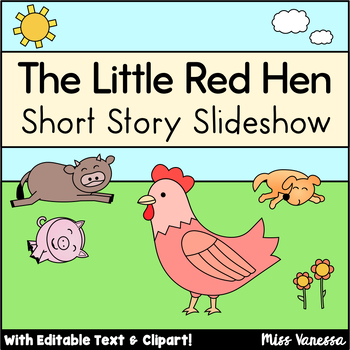 Preview of The Little Red Hen Short Story Slideshow