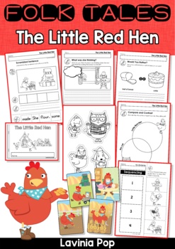 Preview of The Little Red Hen Worksheets and Activities