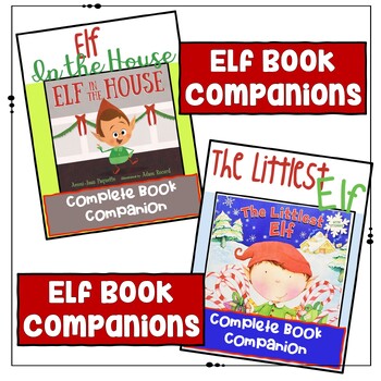 Preview of The Littlest Elf and Elf in the House Book Companion and Activities
