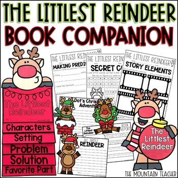 Preview of The Littlest Reindeer Activities | Reading Comprehension and Writing Crafts