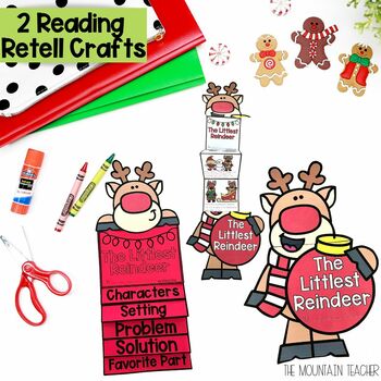 The Littlest Reindeer Reading Activities Comprehension Writing and Crafts 