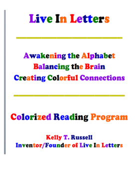 Preview of The Live In Letters Colorized Reading Program eBrochure